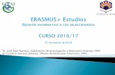 PROGRAMAS DE MOVILIDAD DE LA EPSC - uco.es Charla Erasmus... · ( ... Añadir los siguientes documentos a la carpeta creada: CV Carta de motivación
