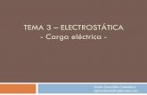 TEMA 3 ELECTROSTÁTICA - Carga eléctricaE1... · Objetos dentro de distinto grupo se atraen ... fundamental de las partículas materiales