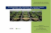 Evaluación de efectos de varios tipos de biochar en suelo ... · de biochar en suelo y planta ... pirolizados y originales. Figura 13. Valores de pH en agua de las ... Valores de