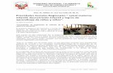 Prioridades Sociales Regionales “ salud materna infantil ... · infantil, desnutrición infantil y logros de aprendizaje de niñas y niños”. ... Regional de Cajamarca y la Mesa