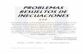 PROBLEMAS RESUELTOS DE INECUACIONES - …eliseomelgarejo/calculo/inecuaciones.pdf · RESUELTOS DE INECUACIONES V 2.0 ... Determine en cada uno de los siguientes ejercicios el intervalo