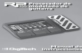 Procesador de modelado de guitarra… · Procesador de modelado de guitarra Manual de instrucciones. ... Toda la información contenida en esta versión del manual de instrucciones