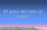 El paso del mito al logos - I.E.S. Pedro Muñoz Seca€¦ · el hombre que cree en los mitos se considera a s ... (logos), sin necesidad de recurrir a ... El paso del mito al logos