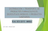 R.M. 833-2015 - MINSA - cqfp.org.pe€¦ · almacenamiento, distribución, dispensación o expendio de productos farmacéuticos, ... Vigencia del Certificado de Buenas Practicas de