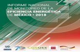 Informe nacional de monitoreo de la eficiencia · Informe nacional de monitoreo de la eficiencia energética de México, 2018 Comisión Económica para América Latina y el Caribe