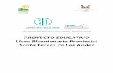 PROYECTO EDUCATIVO Liceo Bicentenario …liceobicentenariocolina.cl/wp/wp-content/uploads/2014/03/... · 2014-03-21 · VISIÓN y MISIÓN 7 FODA 8 VALORES INSTITUCIONALES ... ANÁLISIS