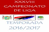 XXXVIII CAMPEONATO DE LIGA - … · 95 – 96 Rotulaciones MFP B. B. V. 96 ... (Temporada 16 - 17), disputada a lo largo del mes de Junio de 2017, cerrando definitivamente la temporada.