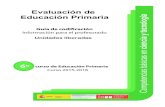 Evaluación de Educación Primaria Unidades liberadas ...2ca8f015-a19d... · Competencias básicas en Guía de codi˜cación ciencia y tecnología Información para el profesorado