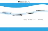 FAN-COIL serie NVCX - otedisa.comotedisa.com/wp-content/uploads/2014/12/OTEDISA-NVCX.pdf · - Tablas de selección para equipos a 2 tubos con 2 ﬁlas ----- 5 - Tablas de selección