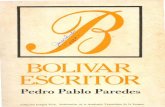 PEDRO PABLO PAREDESpedropabloparedes.com/wp-content/uploads/2017/05/Bolivar Escritor... · Por. sus Leyendas del Quijote resultó galardonado con el Premio ... Se habla en ese libro,