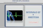 Intervalo QT y Anestesia · Definición Intervalo QT y Anestesia La función cardíaca depende de la despolarización y repolarización de las células miocárdicas.