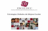 Estrategias Globales de Mejora Escolar - excelduc.org.mx · organizan las actividades de la escuela para atender las prioridades educativas del centro escolar, de manera integral,