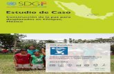 Estudio de Caso - sdgfund.org · Se promocionó la cultura de paz en las más de 25 localidades de intervención en los municipios de Ocosingo, Sabanilla, Tila, Salto de Agua y Tumbalá,