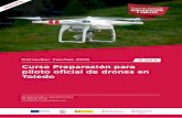 Curso Preparación para piloto oﬁcial de drones en … · •El Manual de Operaciones • Escenarios operacionales • Limitaciones relacionadas con el espacio en que se opera •