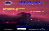Publicación de la Agrupación Astronómica de Málaga Sirio · cruzado por dos bandas nubosas paralelas a su disco y tres o cuatro estrellitas a su alrededor, pero ... sible desde