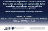 Intercambio de experiencias internacionales en …teleeducacion.net/egpp/sites/default/files/2017-08/TERCERA... · Intercambio de experiencias internacionales en Innovación en formación