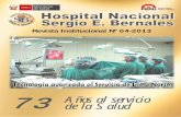 de la Salud - HOSPITAL SERGIO E. BERNALEShnseb.gob.pe/descargas/inicio/revista.pdf · Director General del Hospital Nacional Sergio E. Bernales ... es para mi un honor escribir éstas