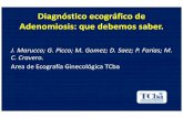 Diagnóstico ecográfico de Adenomiosis: que debemos saber. - IMAGENES …congreso.faardit.org.ar/uploads/2014/poster/2014_398_PE... · 2014-08-19 · La conjunción de los hallazgos