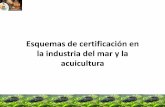 Esquemas de certificación en la industria del mar y la ... · Sistemas de acuicultura en tierra (incluye estanques, canales, sistemas de recirculación, ... PREGUNTAS? Title: Presentación