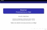 Beamer - Presentaciones en LaTeX - User Web Pagesusers.monash.edu.au/~anam/webcurso/curso_archivos/LaTeX/8Beame… · Beamer automáticamente carga el paquete xcolor. 7/71. ... hasta