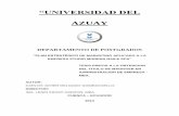 “UNIVERSIDAD DELdspace.uazuay.edu.ec/bitstream/datos/2557/1/09745.pdf · 2014-03-11 · 4.1.7 Análisis de las cinco fuerzas competitivas de Michael Porter ..... 53 4.1.8 Análisis