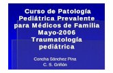 Concha Sánchez Pina C. S. Griñón - Universitat de … · grado 3-4 en niños mayores de 6 años pedir radiografía de pies en carga y remitir al traumatólogo. Genu valgo - Genu