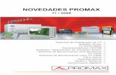 Novedades PROMAX - promaxelectronics.com · DT-101 / DT-102 Modulador DVB-T Individual / Doble PANEL FRONTAL PANEL POSTERIOR Los módulos DT-101 (individual) y DT-102 (doble) son