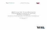 Métricas de Transferencia Tecnológica para el sector ... · 3 1. Introducción El presente informe para el proyecto ^Métricas para la Transferencia Tecnológica en el Sector iotecnológico