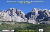 Instituto de Geología Económica CSIC-UCM 2009_web.pdf · sedimentaria (Cretácico, Paleoceno y Mioceno terminal) y su relación con la tectónica en el Prebético oriental. Implicación