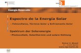 Espectro de la Energía Solar - renewablesb2b.com · ganancia solar carga de enfriamiento Climatización solar. AHK Costa Rica, San José Nov. 2009 DGS Enfriamiento y Calefacción
