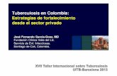 11 f. garcia 2443 Tuberculosis en Colombia Estrategias … · 45 % de los pacientes tienen disponibilidad de PSF. 25 pacientes evaluados (21 casos nuevos – 4 casos recaídas) ...
