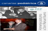 Miembro de la Asociación Española de Pediatría …portal.scptfe.com/wp-content/uploads/2017/01/CANARIAS-PEDIÁTRICA... · • Acto de entrega al profesor Dr. D. Manuel Bueno Sánchez