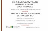 CULTURA DEMOCRÁTICA EN VENEZUELA: CRISIS … · como uno de los principales ... Opinión Pública de América Latina, . 13,1% 10,2% 9 ... • El 53% de los jóvenes entre 18 y 29