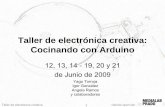 Taller de electrónica creativa: Cocinando con Arduinowiki.medialab-prado.es/images/b/b8/3.-_Introducción_a_Arduino... · piezo electrico . o "chicharra" es un componente que transforma