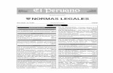 Cuadernillo de Normas Legales - gacetajuridica.com.pe · Incalpaca Textiles Peruanos de Exportación S.A. - INCALPACA TPX S.A. 433712 Fe de Erratas D.S. N° 018-2010-AG 433713 AMBIENTE