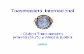 Toastmasters · Toastmasters Internacional es una organización sin fines lucrativos, ... •del Distrito 34 (Republica Mexicana) ... Vicepresidente de Relaciones Públicas. Tesorero.