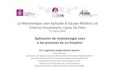 Jornada Lean COIIM marzo 2014±oz.pdf · La Metodología Lean Aplicada al Equipo Médico y al ... Casos De Éxito 27 marzo 2014 Aplicación de metodología Lean a los procesos de