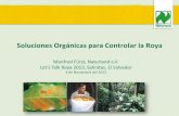 Soluciones Orgánicas para Controlar la Roya - … · Pionero en SCI junto con la entidad de inspección IMO y cooperativas para pequeños agricultores en México ... Ventajas Ecológicas: