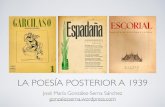 Poesía posterior 1939 - … · • Luis Rosales.! • Luis Felipe ... • Herederos de la poesía del 27, en especial de Luis Cernuda.!