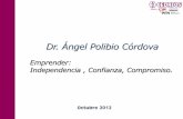 Dr. Ángel Polibio Córdova - Inicio - Universidad Andina ...portal.uasb.edu.ec/UserFiles/385/File/Angel Cordova.pdf · Nacional de Hogares en Colombia con entrevista a 7.000 hogares,