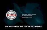 SOCIEDAD METALMECÁNICA K-PH LIMITADA · LAROX Placa madre filtro Larox de acero estructural y eslabones acero inoxidable AISI 316L. RESUMEN EJECUTIVO ...
