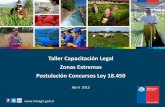Taller Capacitación Legal Zonas Extremas Postulación ... de Difusin 2015/Taller... · modificación y unificación de bocatomas y otros otorgados por DGA, CONAF, Ferrocarriles,