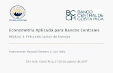 *5.0em Econometría Aplicada para Bancos Centrales - …randall-romero.com/.../uploads/Macro2-2017b/filtering-time-series.pdf · EconometríaAplicadaparaBancosCentrales Módulo 3: