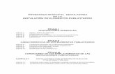 ORDENANZA ELEMENTOS PUBLICITARIOS … · CAPÍTULO III : INSTALACIONES PUBLICITARIAS EN TERRENOS EDIFICADOS Artículo 19.- Instalaciones permitidas en terrenos edificados. CAPÍTULO