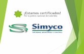 ¡Estamos certificados!simyco.com/info/Decreto723MaquinariaAmarilla.pdf · Sistemas de monitoreo y control La maquinaria antes agrícola, industrial o de construcción autopropulsada,