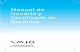 Manual de Usuario y Certificado de Garantía - VAIO Chilecl.vaio.com/wp-content/uploads/2017/04/Manual_VAIO_Fit1_5S_Chile... · Apague la notebook correctamente y no olvide guardar