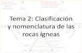 Tema 2: Clasificación y nomenclatura de las rocas ígneas · Análisis de roca total de 41,000 rocas ígneas alrededor del mundo Continuidad en las composiciones de las rocas Variedad