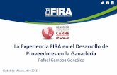 La Experiencia FIRA en el Desarrollo de Proveedores …cic.zoga.com.mx/pdf/bovino-Desarrollo-de-proveedores-esquema... · Saldo de Financiamiento Total de FIRA al Sector Agroalimentario