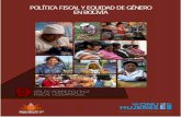 EN BOLIVIA - cedla.orgcedla.org/blog/grupopoliticafiscal/wp-content/uploads/2014/11/... · Análisis de los sesgos de género del IUE ... Bolivia despuntó en el panorama internacional
