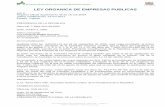 LEY ORGANICA DE EMPRESAS PUBLICAS - oas.org · Constitución de la República del Ecuador y el Mandato Constituyente No. 23, discutió y aprobó el proyecto de LEY ORGANICA DE EMPRESAS